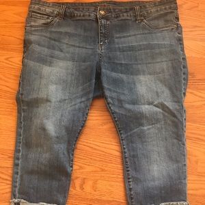 Kut, plus size denim capris
